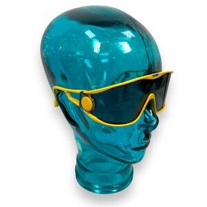 Vintage Alpina Swatch Shield Sunglasses‎ Yellow 1980s Macho Man 80s Rare Color